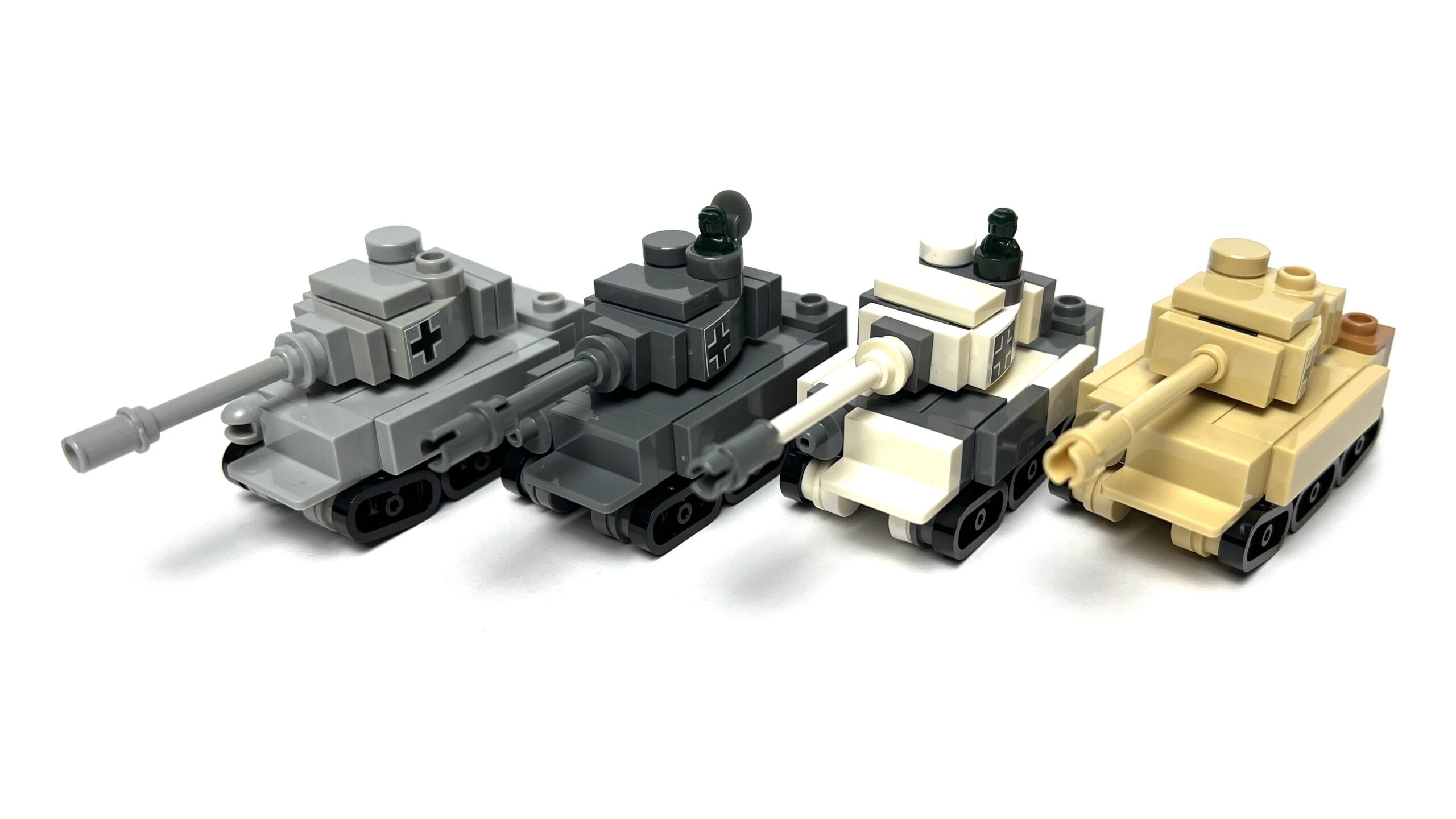 Four variants of the Tiger 1